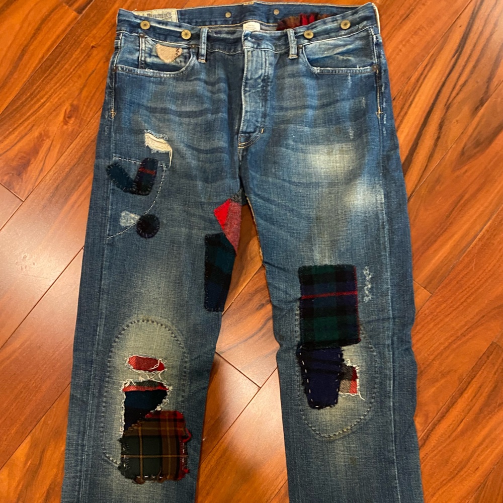 RALPH LAUREN PATCHWORK JEANS